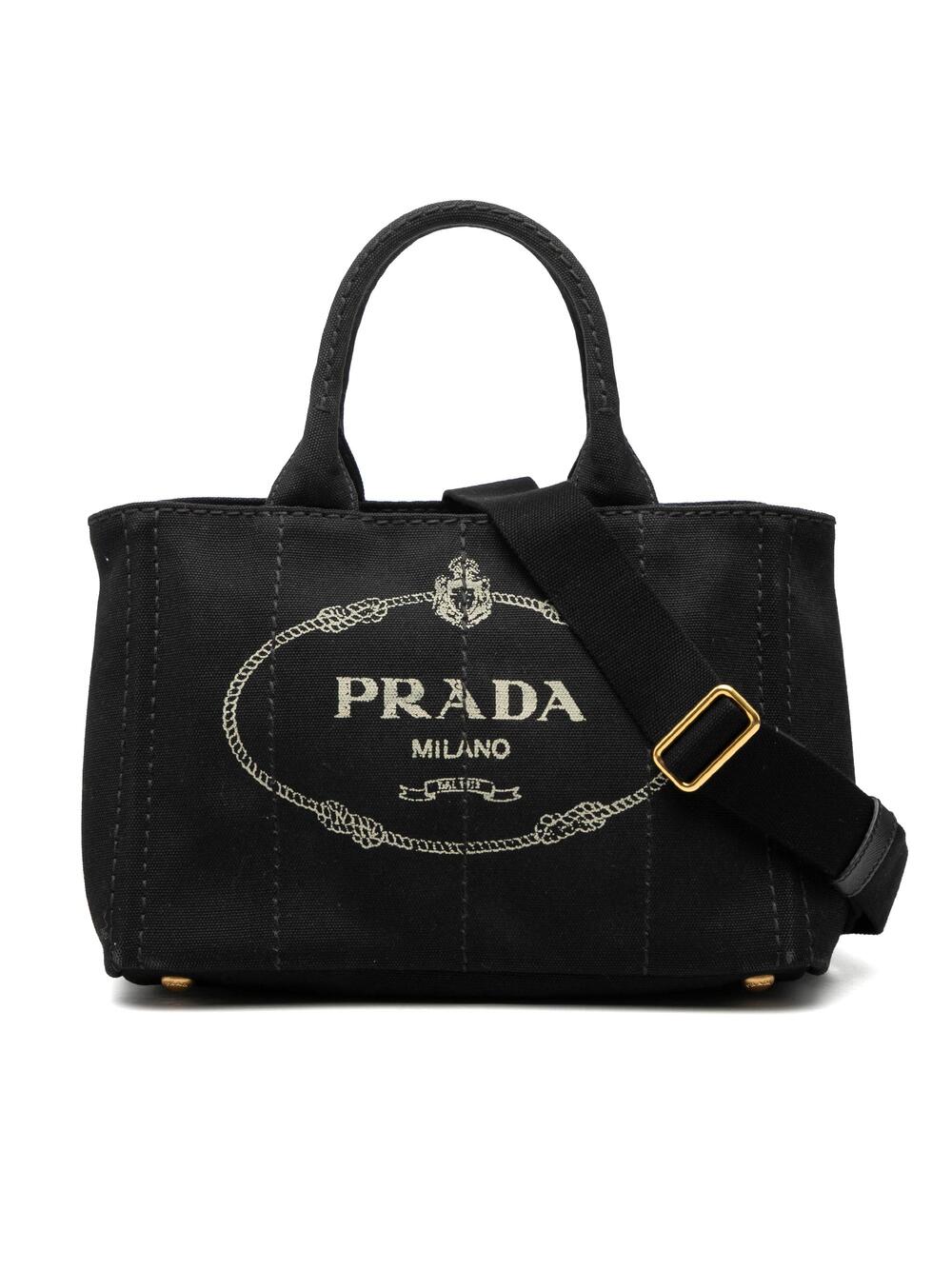 Prada Canapa Convertible Tote Canvas #274687P76B